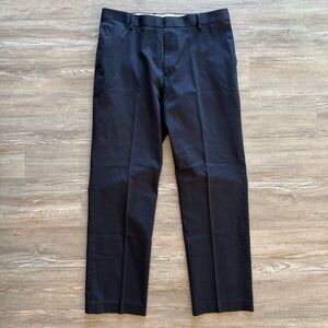 Dockers Straight Fit Pleated Navy Blue Pants Men’s 34x32 Classic Blue Cotton